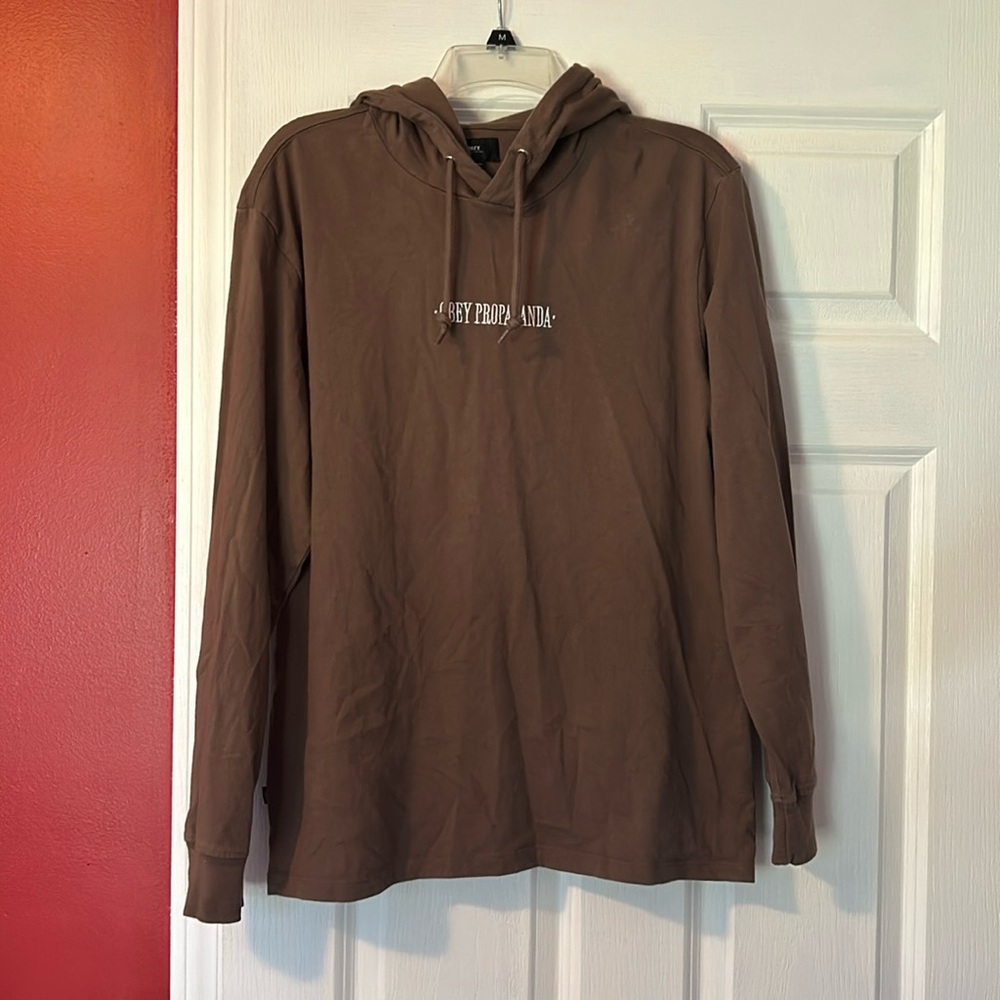 Obey Propaganda Lightweight Muted Brown Hoodie